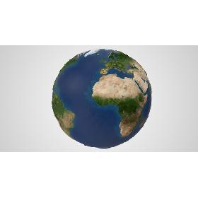3D模型-3D Artistic Topographic Globe